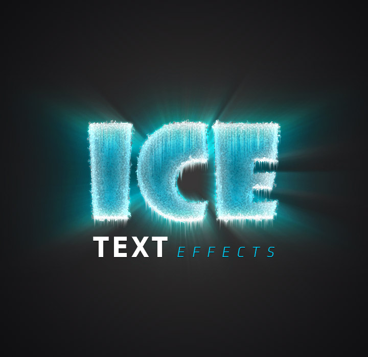 Ice text in Photoshop