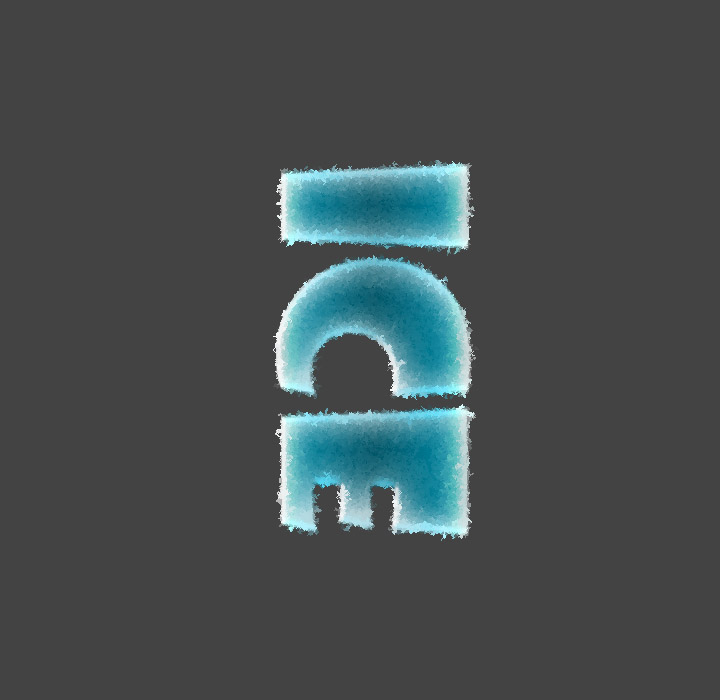 Ice text in Photoshop