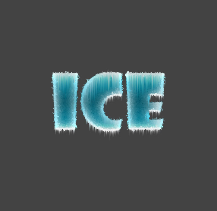 Ice text in Photoshop