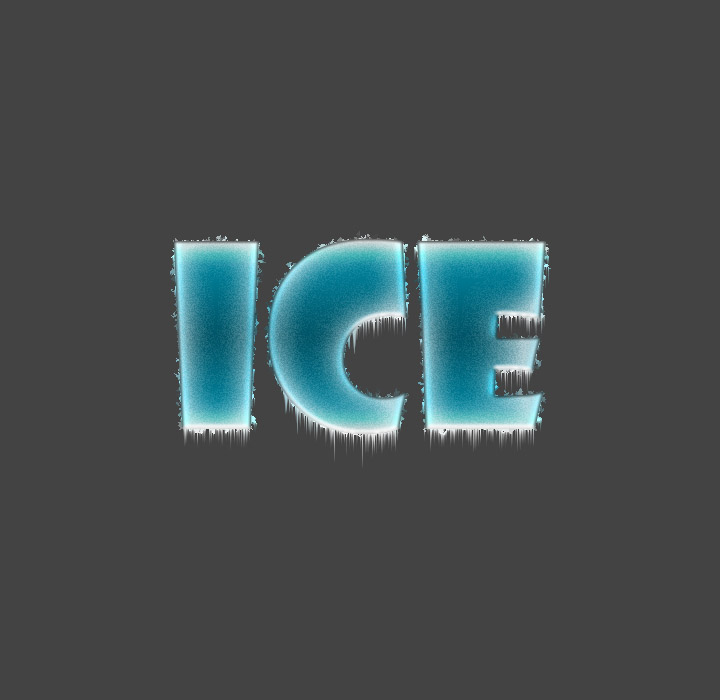 Ice text in Photoshop