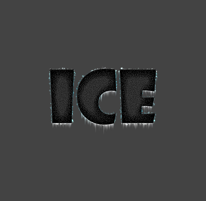 Ice text in Photoshop