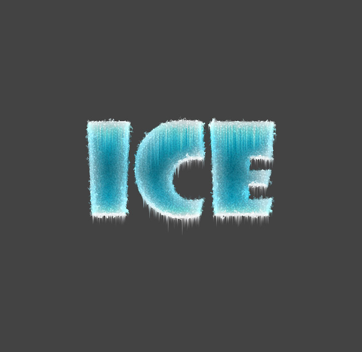 Ice text in Photoshop