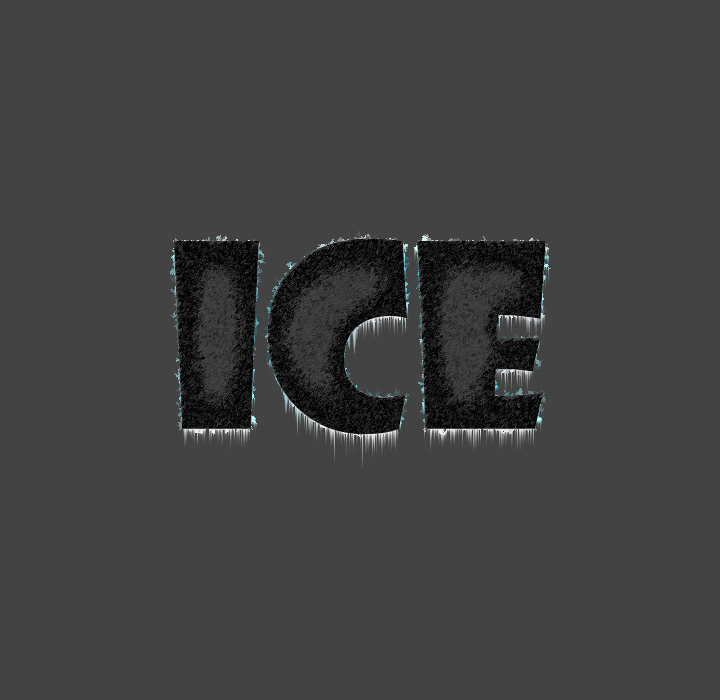 Ice text in Photoshop