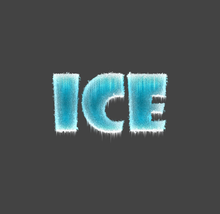 Ice text in Photoshop