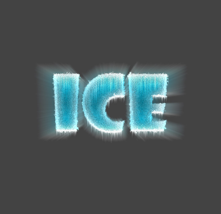 Ice text in Photoshop