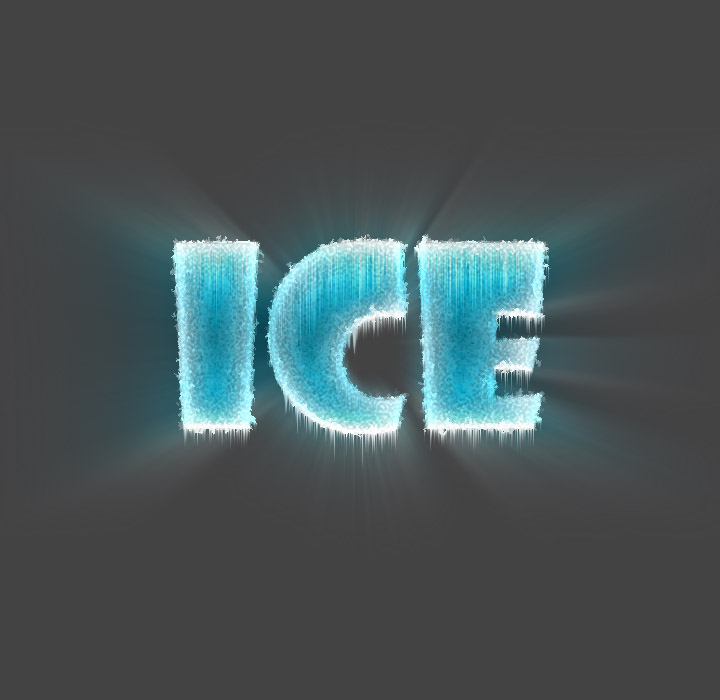 Ice text in Photoshop