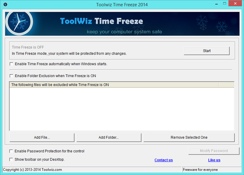 Toolwiz TimeFreeze 2014