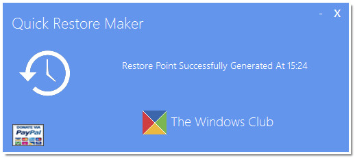 Quick Restore Maker