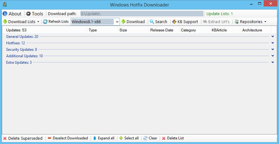 Windows Hotfix Downloader