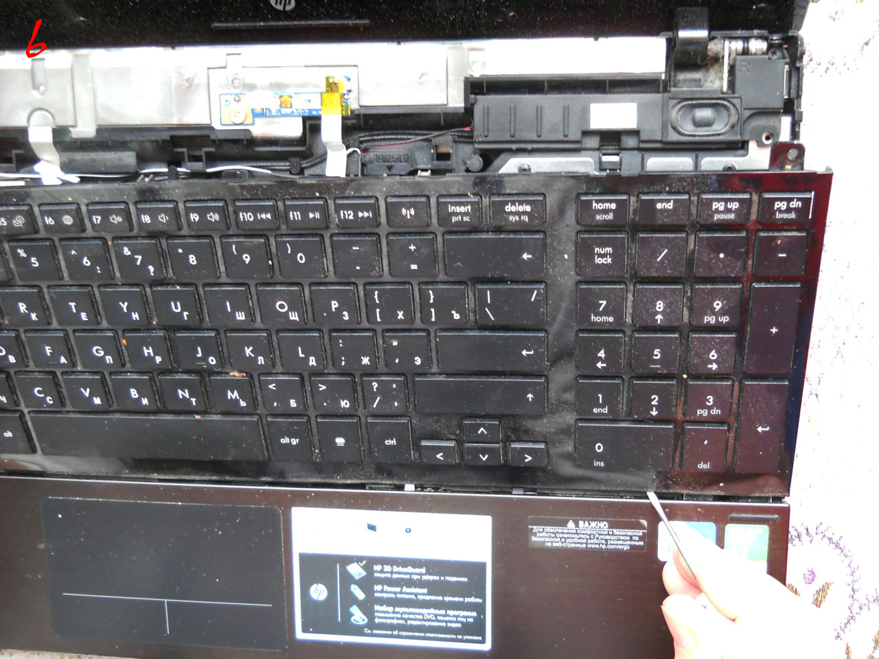Чистка ноутбука HP ProBook