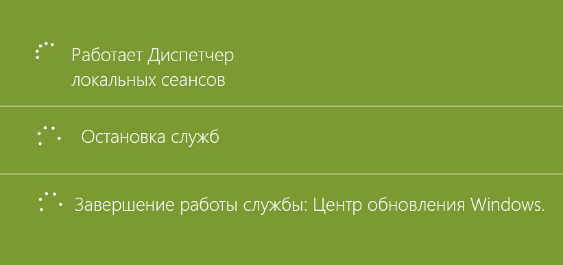 Фазы выключения Windows