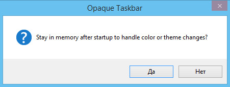 Opaque Taskbar