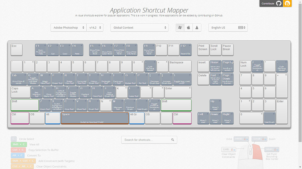 Application Shortcut Mapper