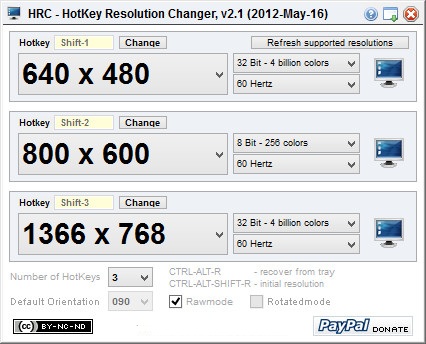 HotKey Resolution Changer