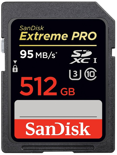 SanDisk Extreme PRO SDXC UHS-I 512 GB