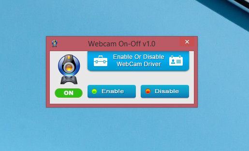 Утилита WebCam on – Off