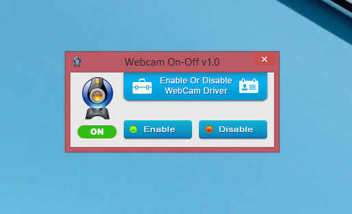 Утилита WebCam on – Off