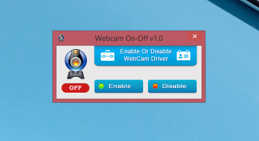Утилита WebCam on – Off