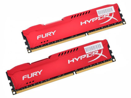 Kingston HyperX Fury Red Series CL10 Kit of 2