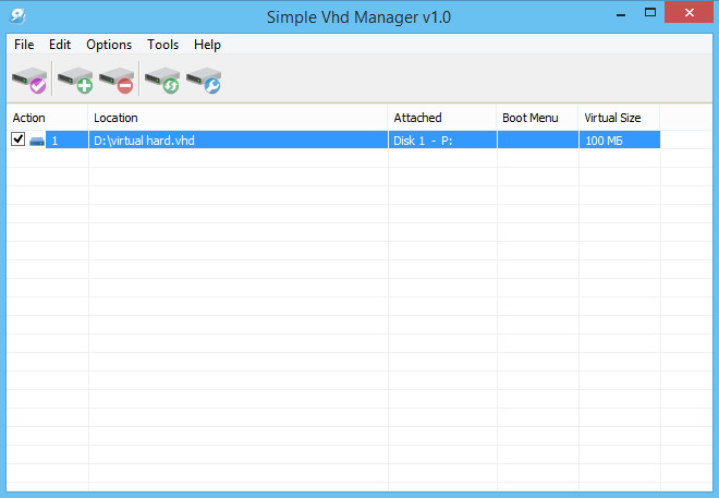 Simple VHD manager