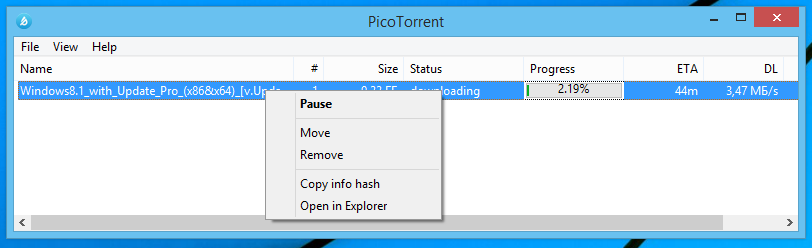 PicoTorrent