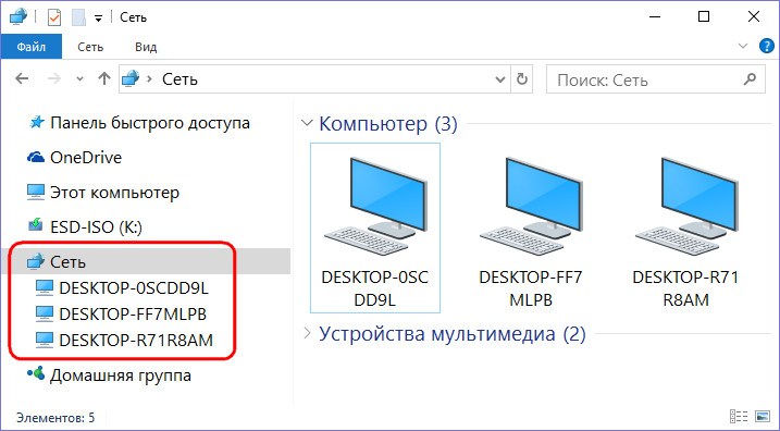 Сеть виртуальных машин