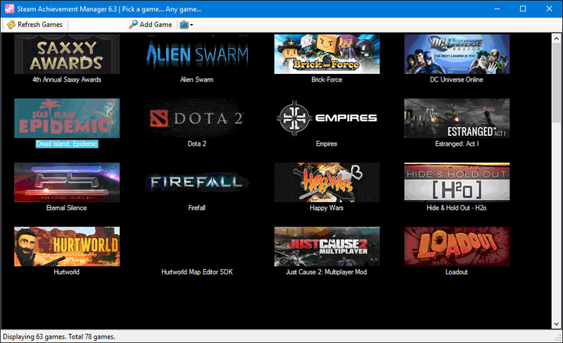Steam Achievement Manager
