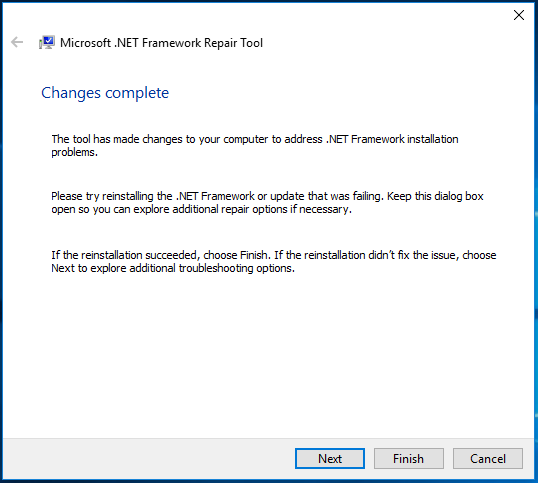 Microsoft .NET Framework Repair Tool