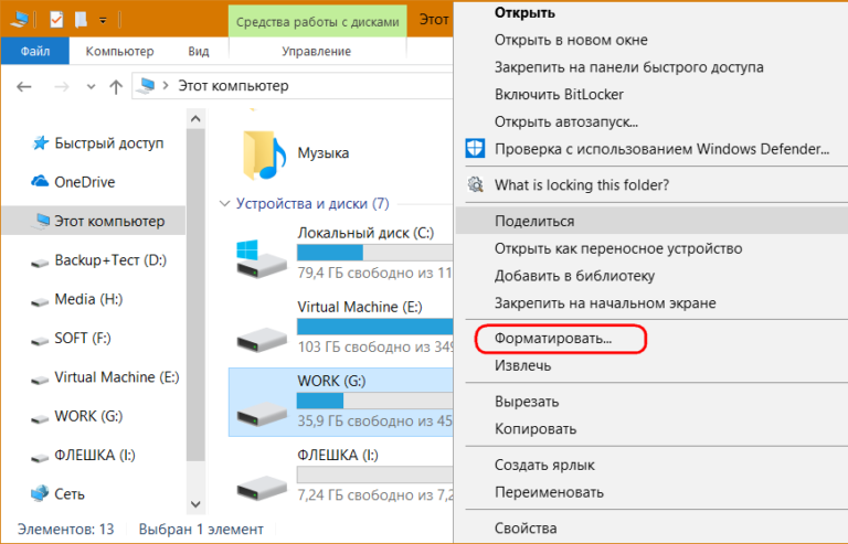 Что будет если отформатировать диск с
