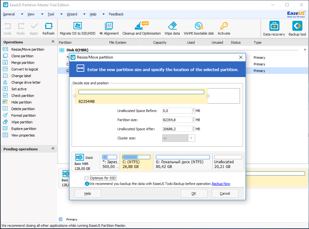 EaseUS Partition Master