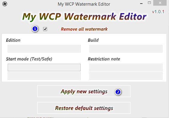 My WCP Watermark Editor