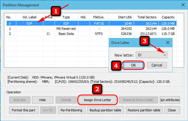 Assign Drive Letter