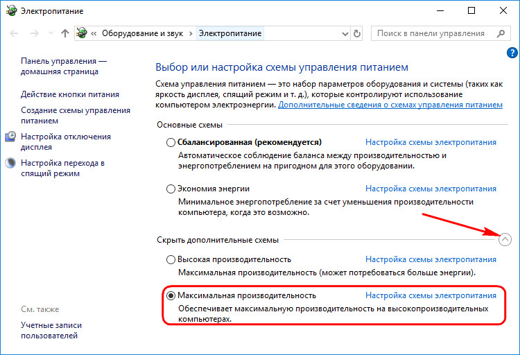 Максимальная производительность