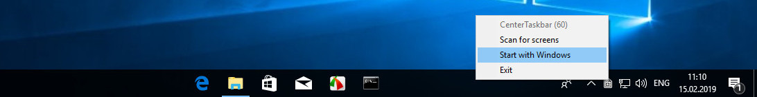 CenterTaskbar