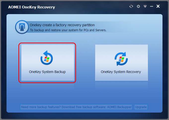 AOMEI OneKey Recovery