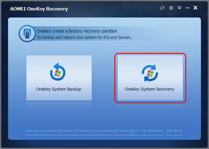 OneKey System Recovery
