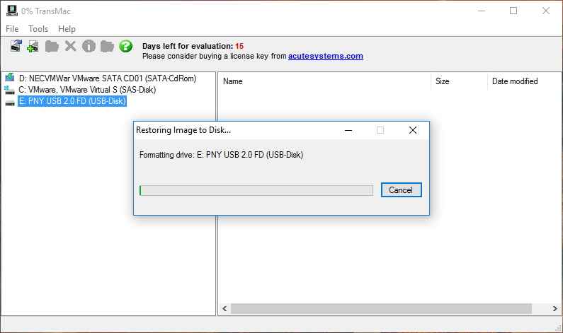 Formatting drive