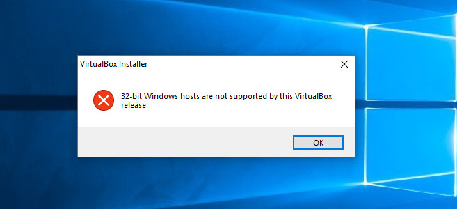 32-bit Windows hosts are not supported