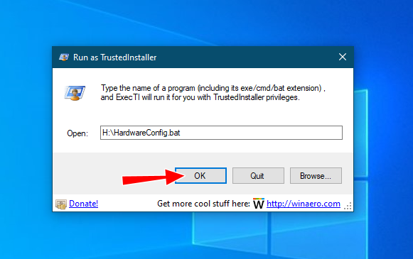 Run as TrustedInstaller