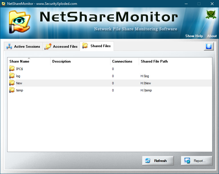 NetShareMonitor - Shared Files