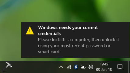 Windows требуются данные вашей учетной записи