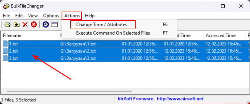 NewFileTime — изменяем дату и время создания, модификации и последнего доступа к файлам