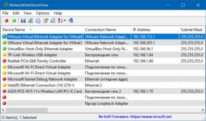 NetworkInterfacesView