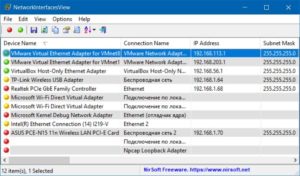 NetworkInterfacesView