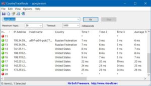 CountryTraceRoute