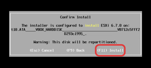 VMware ESXi Installation