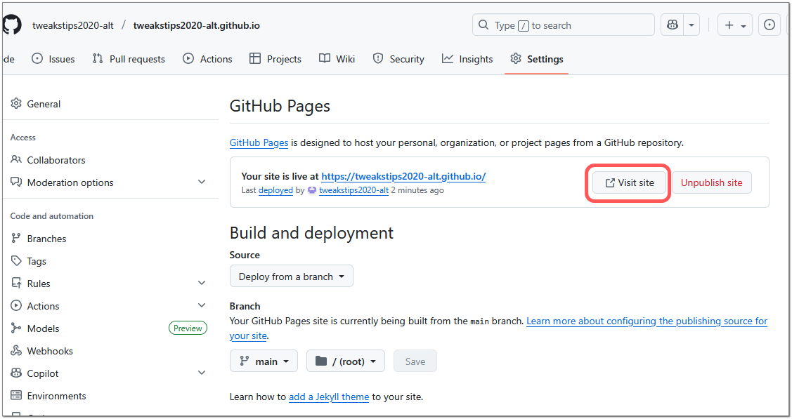 GitHub Pages